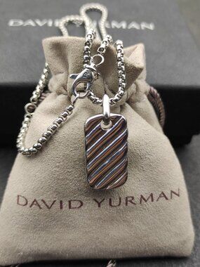David Yurman 925 Silver Necklaces with Original Pouch